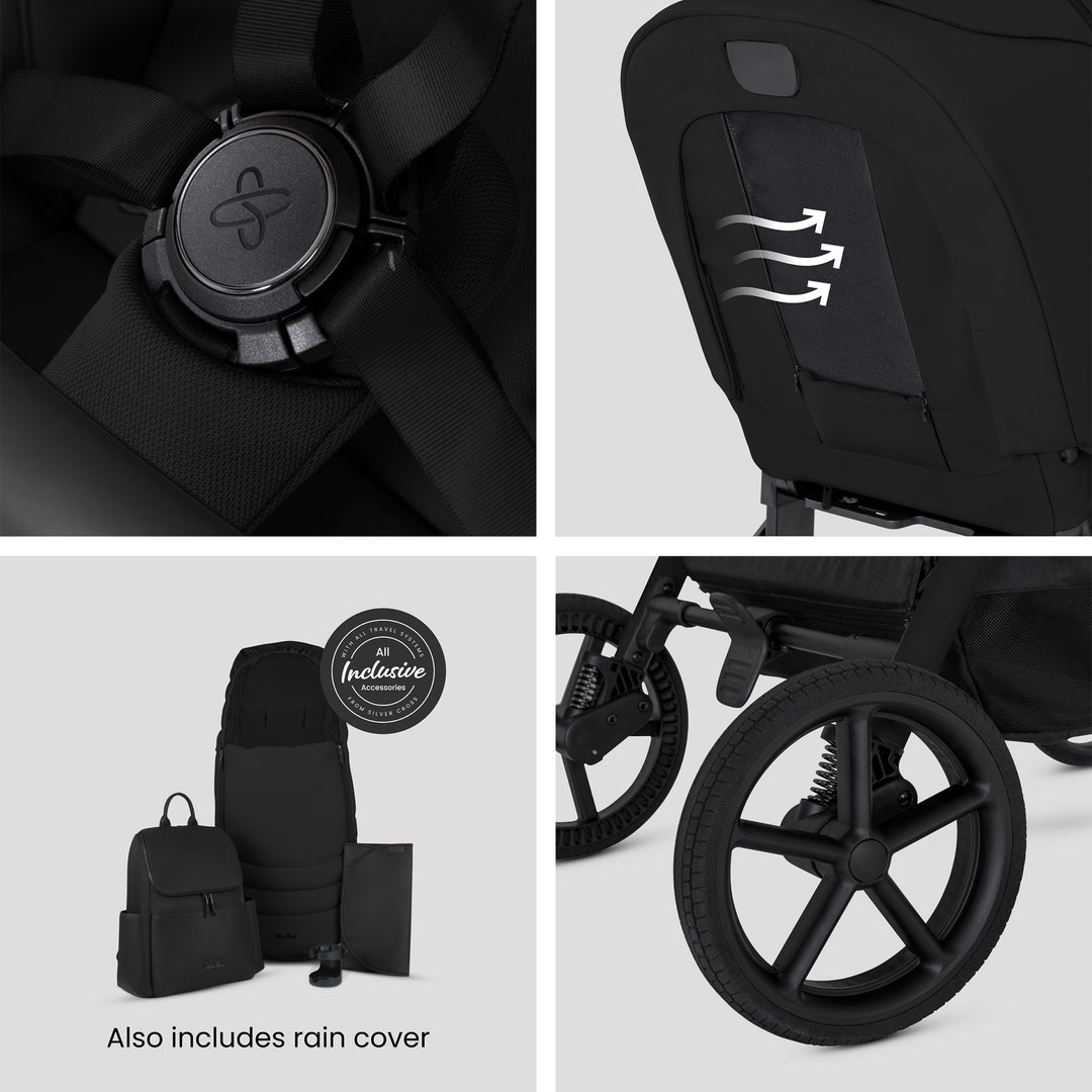 Silver Cross Breez Cloud T Bundle - Onyx