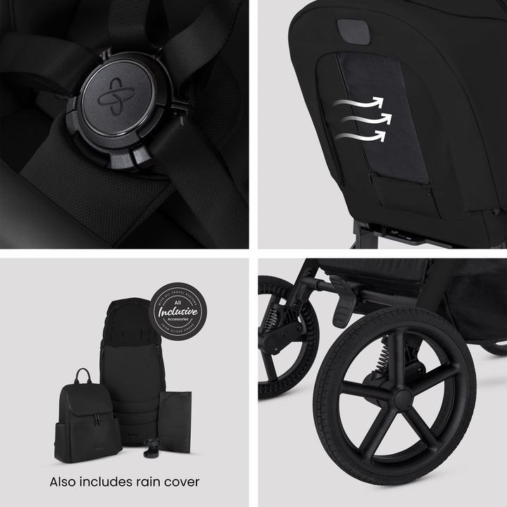 Silver Cross Breez Cloud T Bundle - Onyx