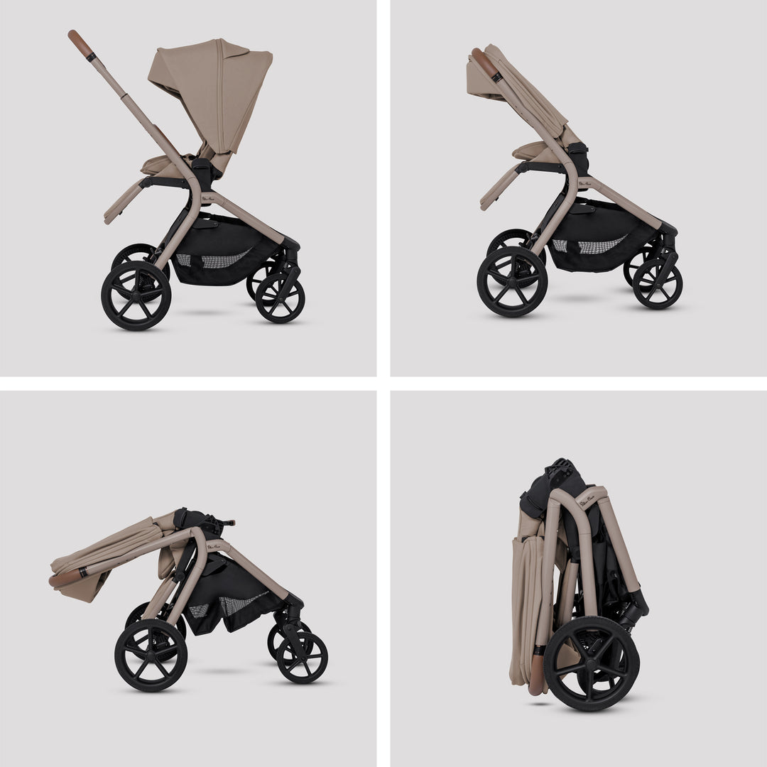 Silver Cross Breez Ultimate Family 360 Car Seat Bundle - Champagne