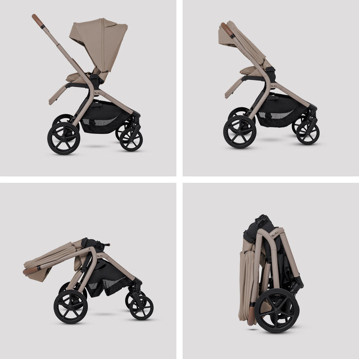 Silver Cross Breez Ultimate Family 360 Car Seat Bundle - Champagne