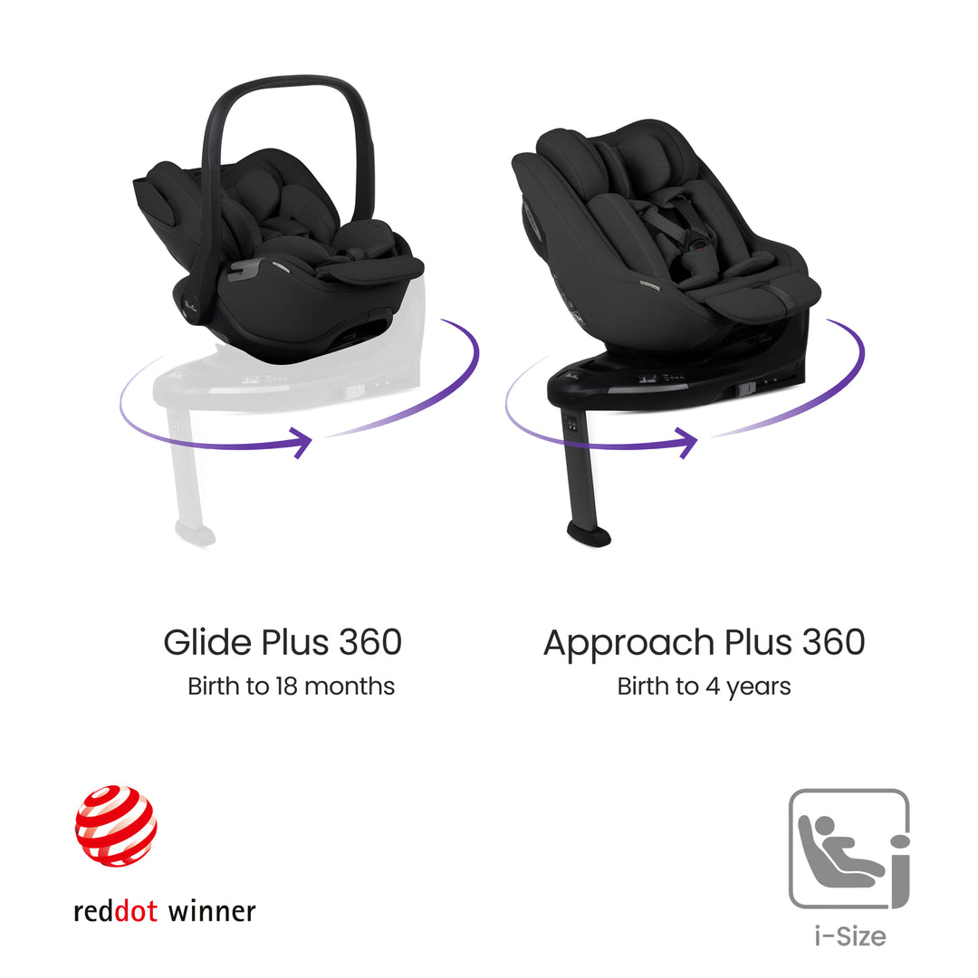 Silver Cross Breez Ultimate Family 360 Car Seat Bundle - Onyx