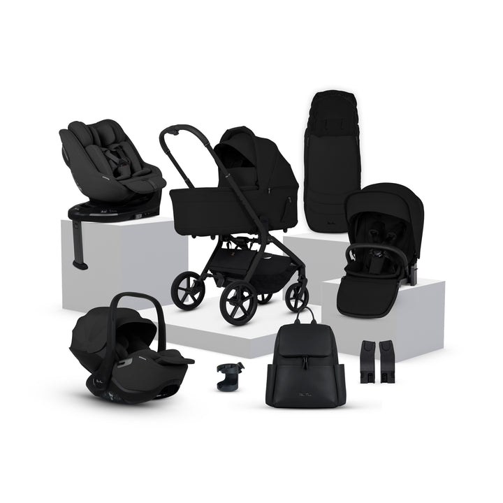 Silver Cross Breez Ultimate Family 360 Car Seat Bundle - Onyx