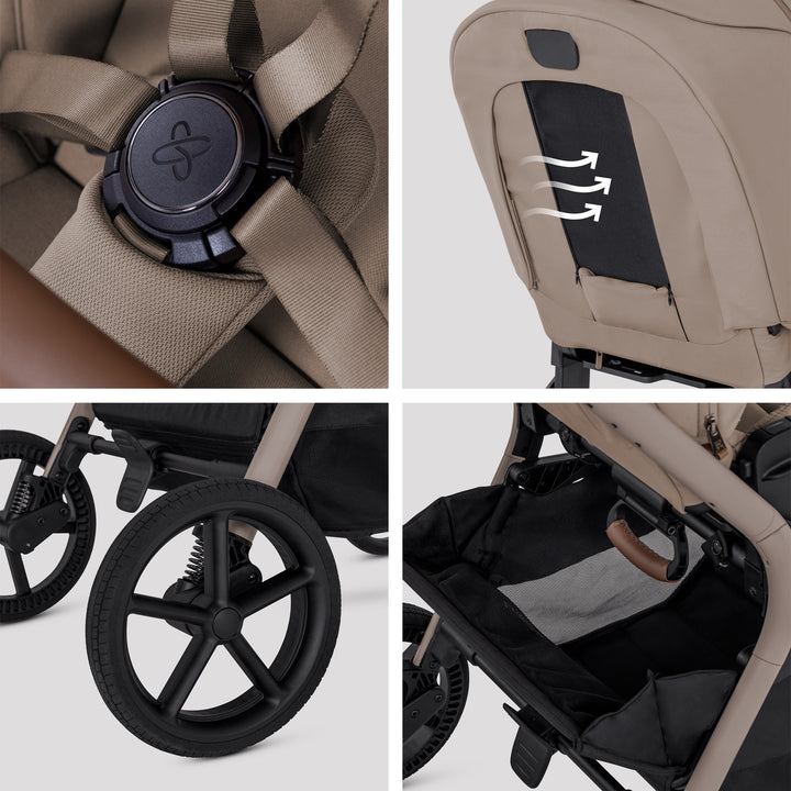 Silver Cross Breez Cybex Cloud S Bundle - Champagne