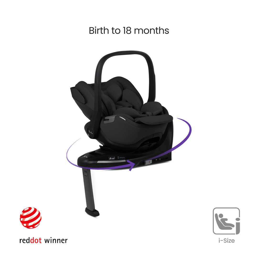 Silver Cross Cove Ultimate 360 Car Seat Bundle - Onyx