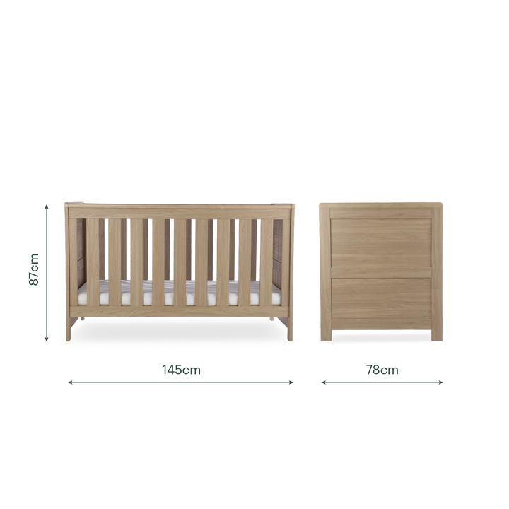 CuddleCo Burford 2 Pce Set - Oak