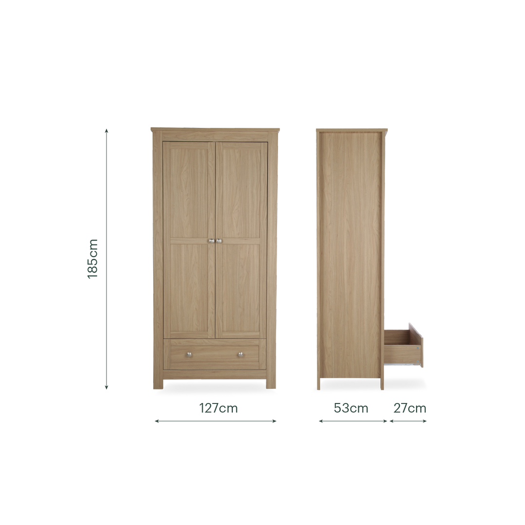 CuddleCo Burford 3 Pce Set - Oak