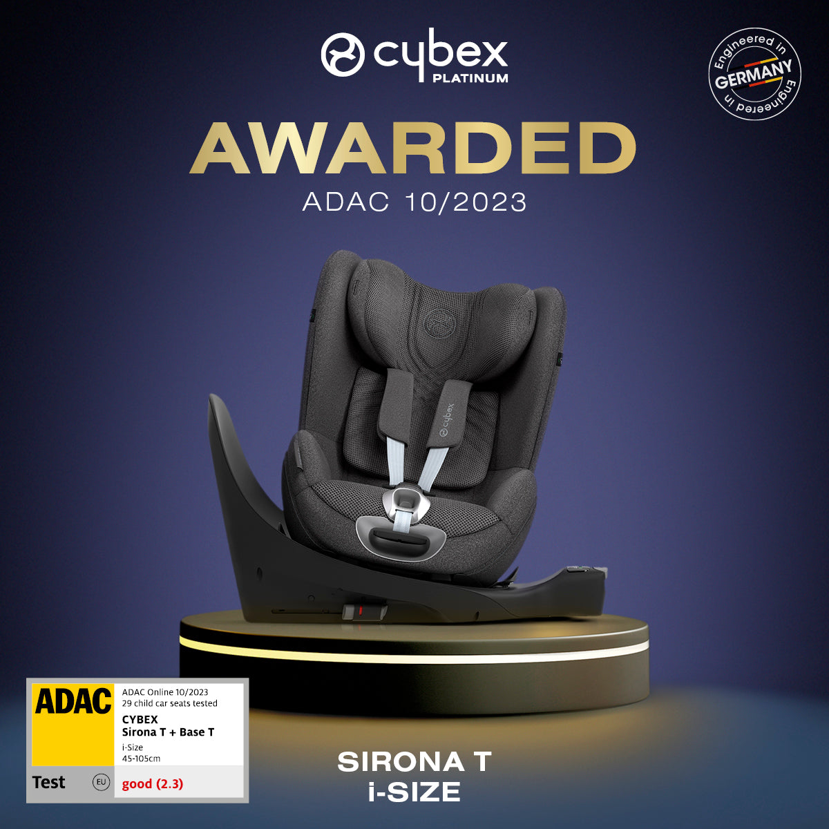 Cybex Sirona T i-Size Plus Car Seat - Nautical Blue