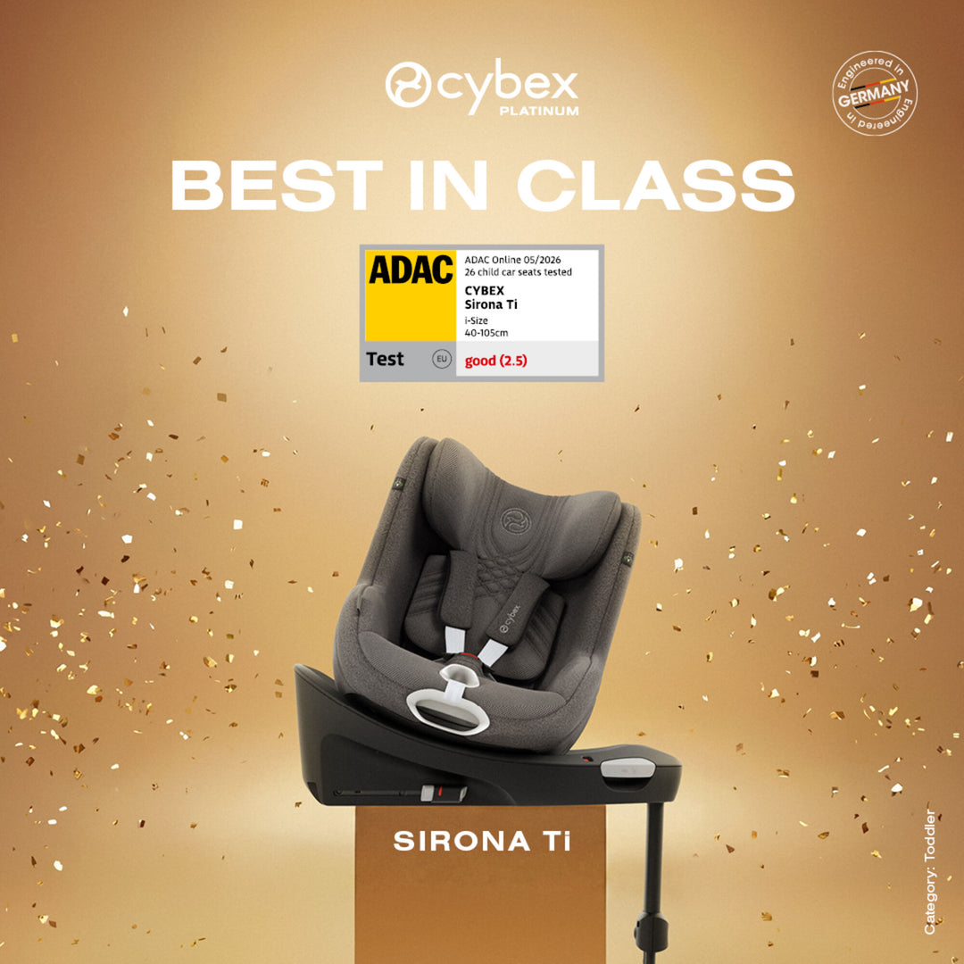 Cybex Sirona Ti i-Size 360° Car Seat with ISOFIX Base - Sepia Black