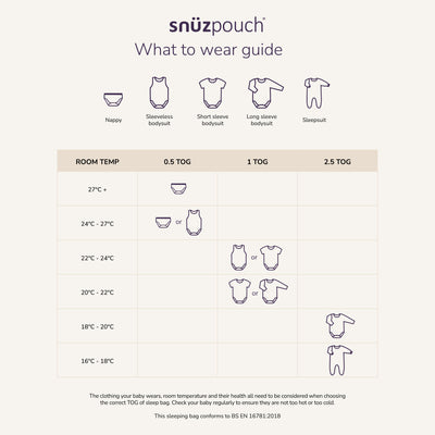 SnuzPouch Sleeping Bag 2.5 Tog (6-18 Months) - Cashmere