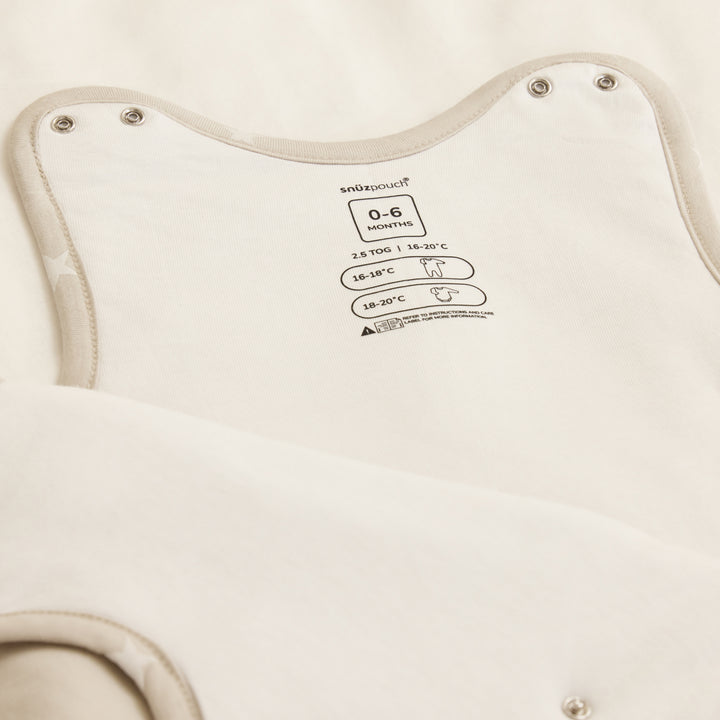 SnuzPouch Sleeping Bag 1.0 Tog (0-6 Months) - Cashmere