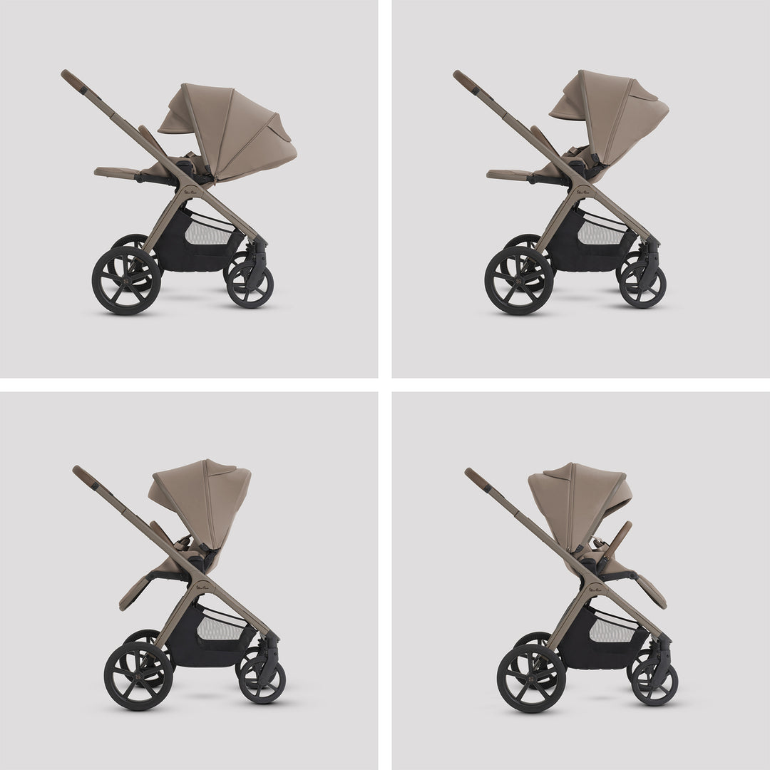 Silver Cross Cove 2 Maxi-Cosi Pebble Slide Pro Car Seat Bundle - Champagne
