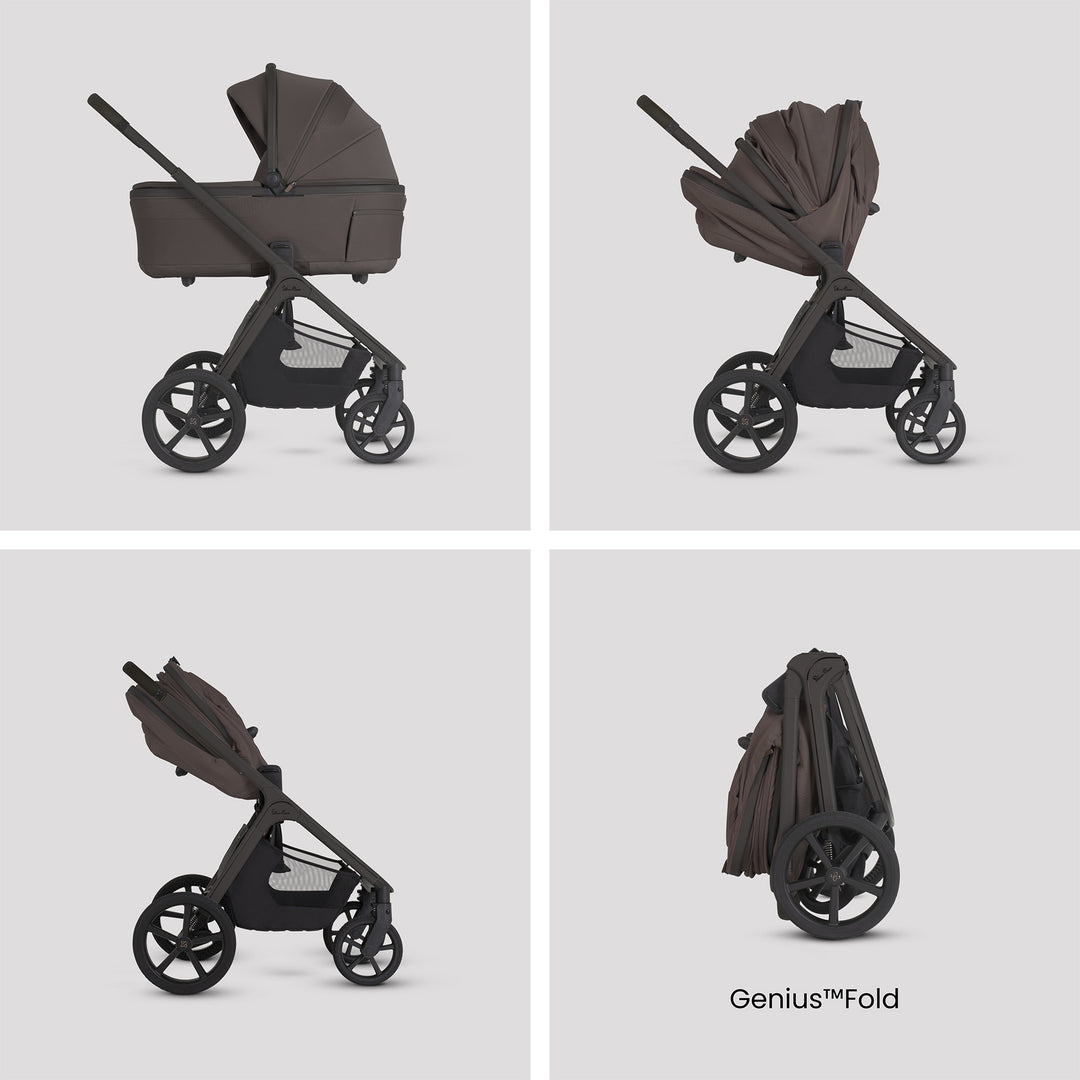 Silver Cross Cove 2 Cybex Cloud T Car Seat Bundle - Chocolate