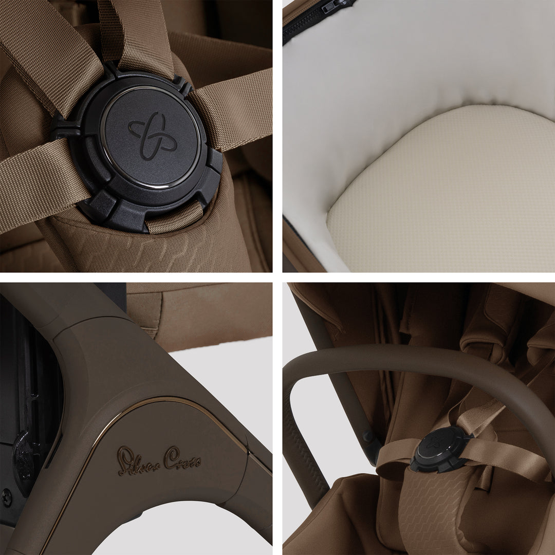 Silver Cross Cove 2 Maxi-Cosi Pebble Slide Pro Car Seat Bundle - Maple