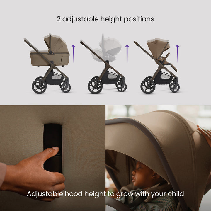 Silver Cross Cove 2 Cybex Cloud T Car Seat Bundle - Maple