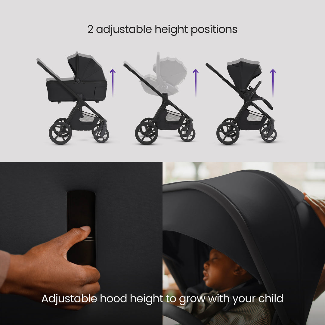 Silver Cross Cove 2 Cybex Cloud T Car Seat Bundle - Onyx