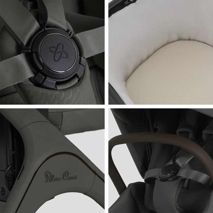 Silver Cross Cove 2 Cybex Cloud T Car Seat Bundle - Pewter
