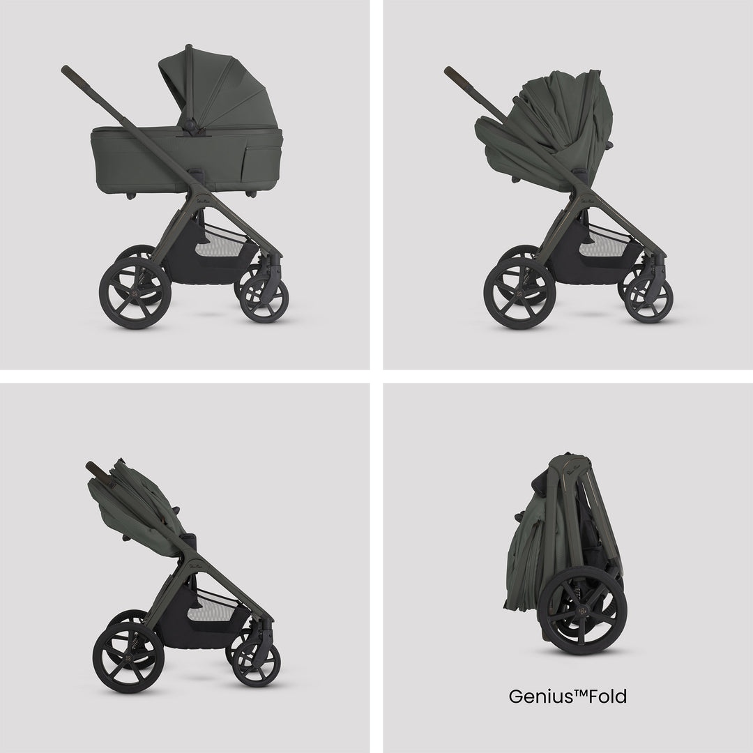 Silver Cross Cove 2 Cybex Cloud T Car Seat Bundle - Pewter