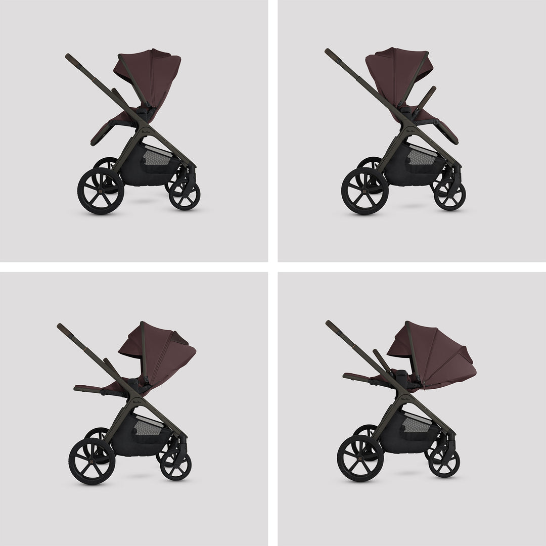 Silver Cross Cove Ultimate 360 Car Seat Bundle - Damson