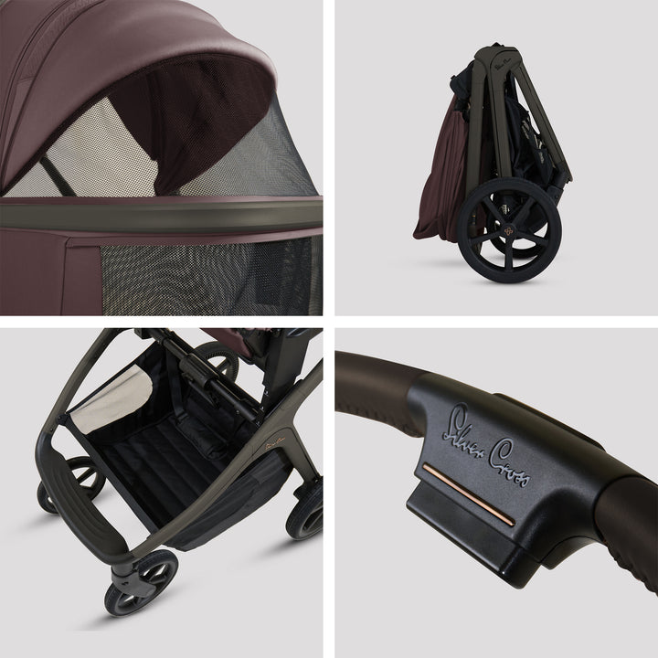 Silver Cross Cove Ultimate 360 Car Seat Bundle - Damson