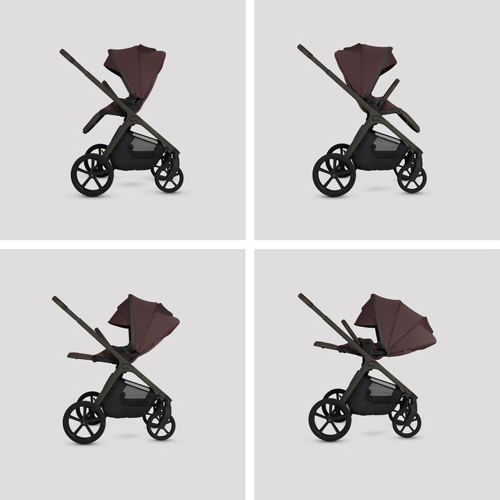 Silver Cross Cove Ultimate 360 Family Car Seat Bundle - Damson
