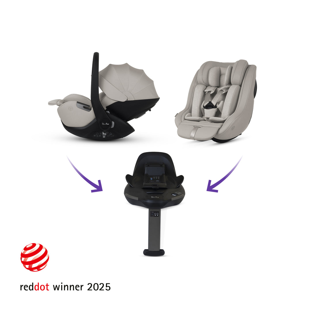 Silver Cross Cove Ultimate 360 Family Car Seat Bundle - Maple