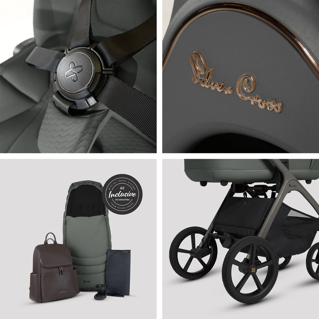 Silver Cross Cove Accessory Bundle - Pewter
