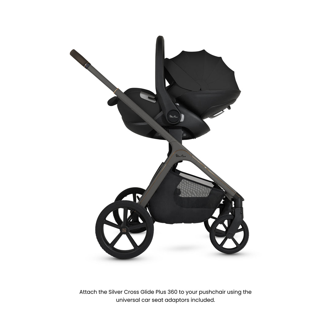 Silver Cross Cove Ultimate 360 Car Seat Bundle - Pewter