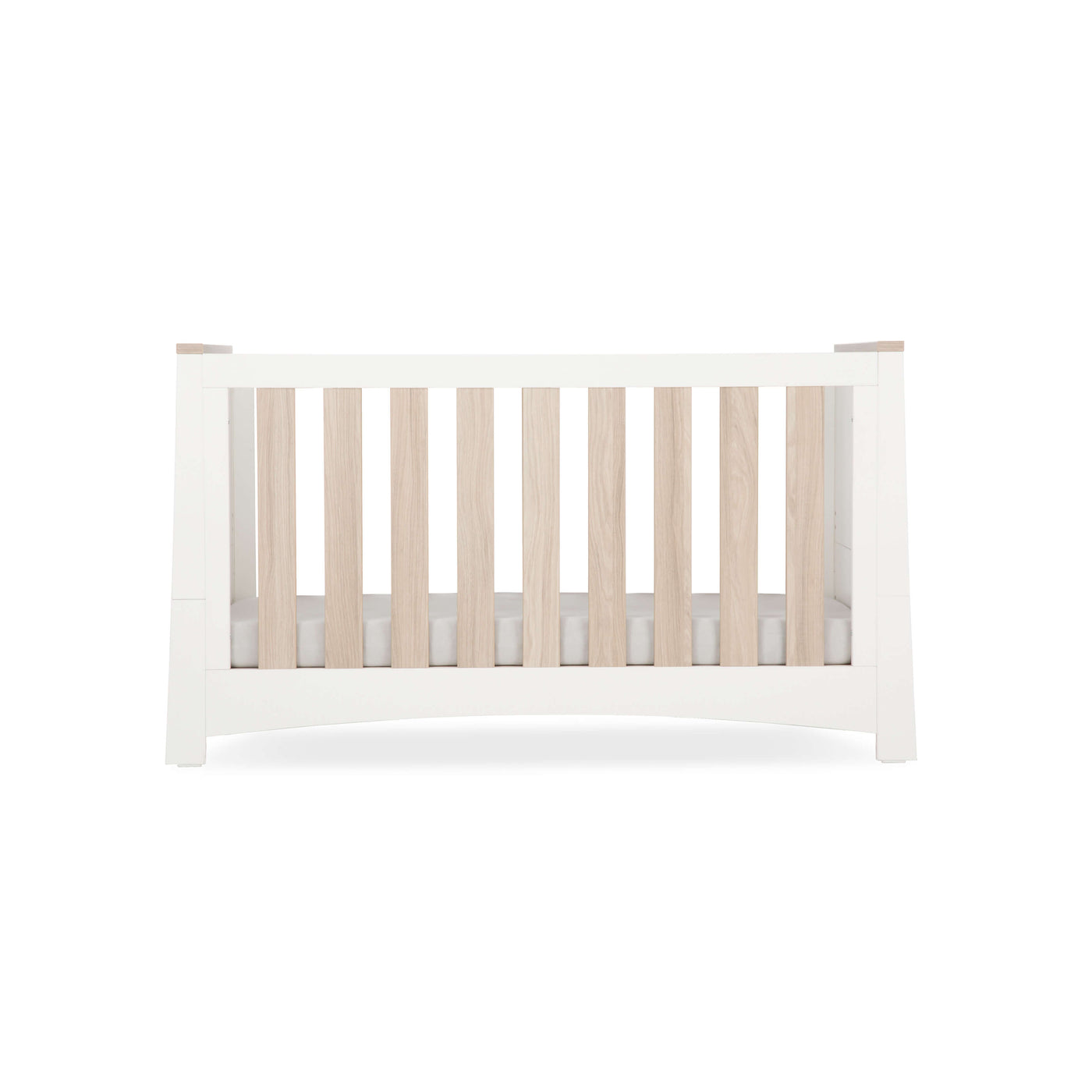 CuddleCo Ada Cot Bed - White/Ash