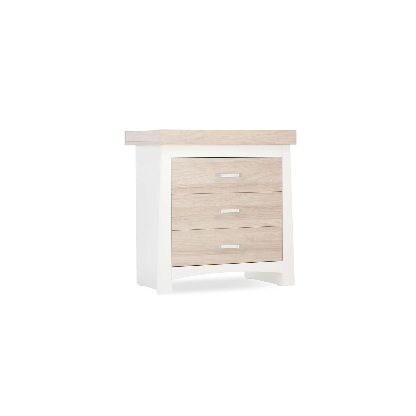 CuddleCo Ada3 Drawer Dresser - White/Ash