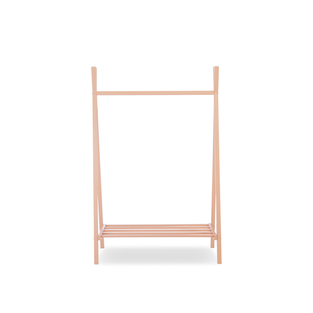 CuddleCo Nola 3pc Changer, Cot Bed and Clothes Rail - Soft Blush