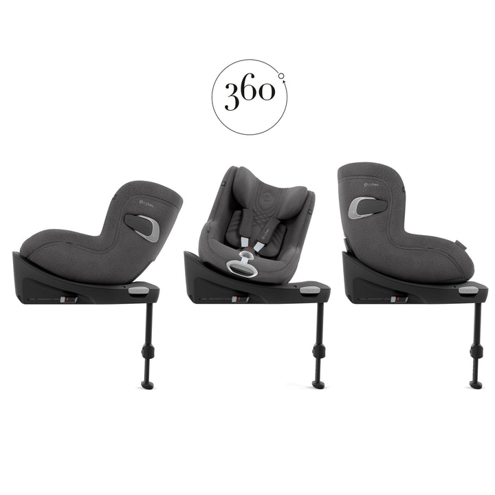 Cybex Sirona Ti i-Size 360° Car Seat with ISOFIX Base - Mirage Grey