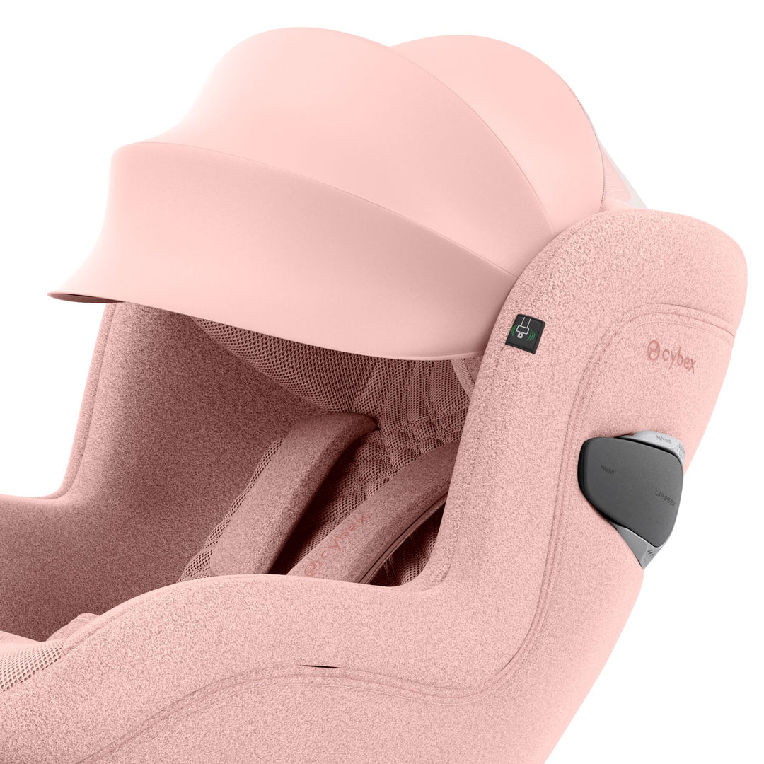 Cybex Sirona Ti i-Size 360° Car Seat with ISOFIX Base - Peach Pink