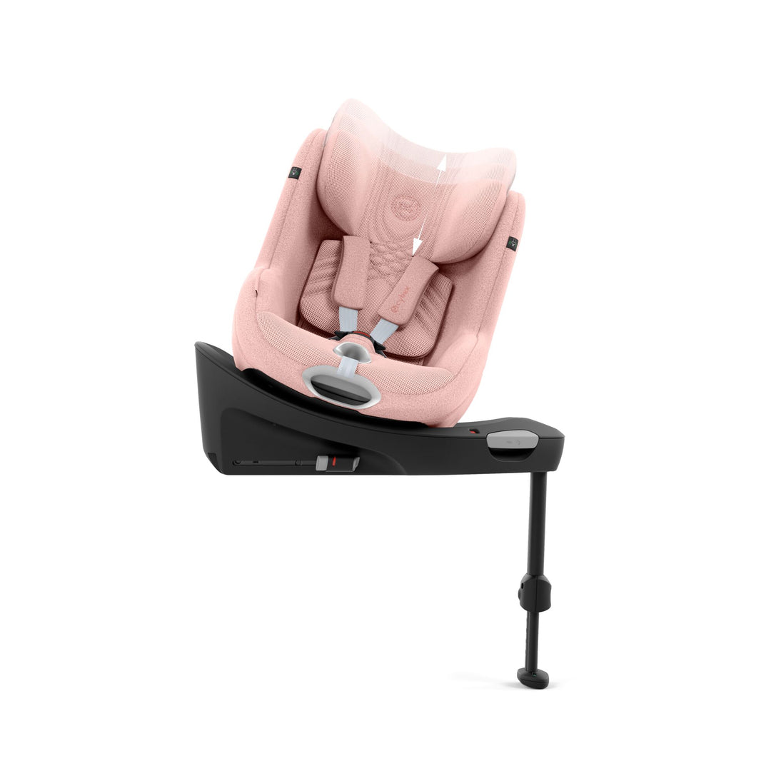 Cybex Sirona Ti i-Size 360° Car Seat with ISOFIX Base - Peach Pink