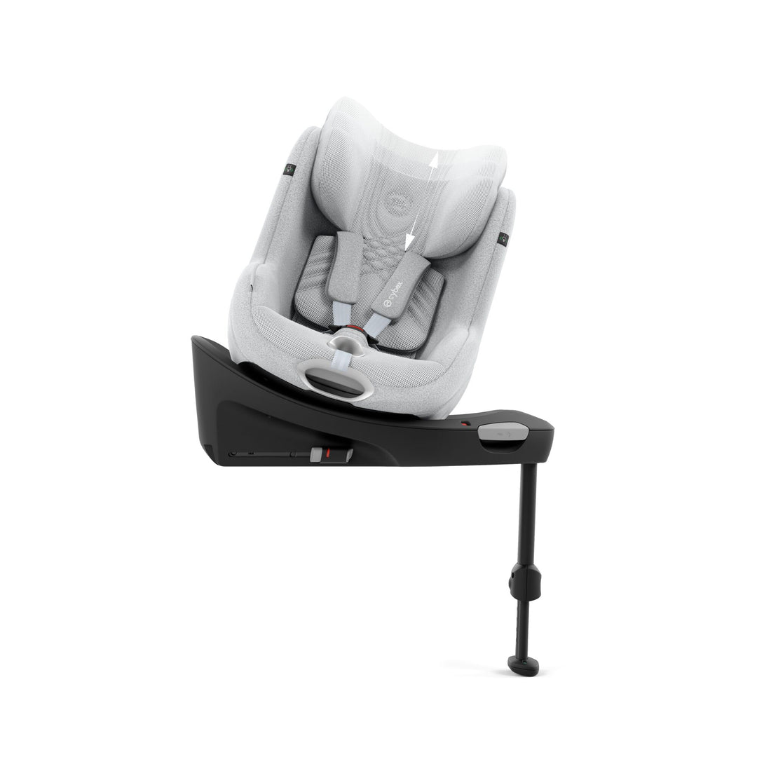 Cybex Sirona Ti i-Size 360° Car Seat with ISOFIX Base - Platinum White