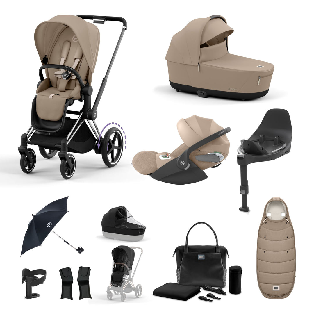 Cybex e-Priam Bundle - Cozy Beige