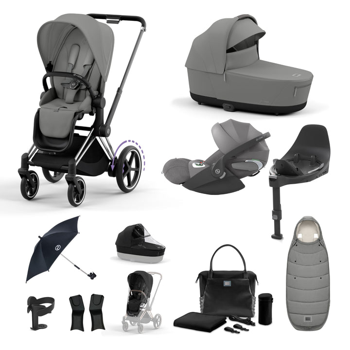 Cybex e-Priam Bundle - Mirage Grey