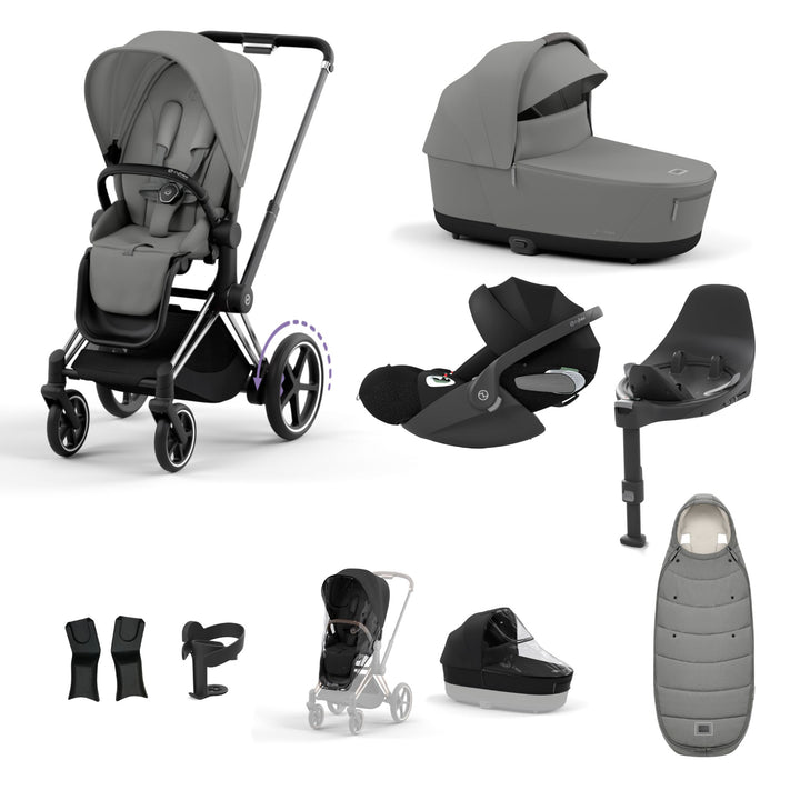 Cybex e-Priam Bundle - Mirage Grey