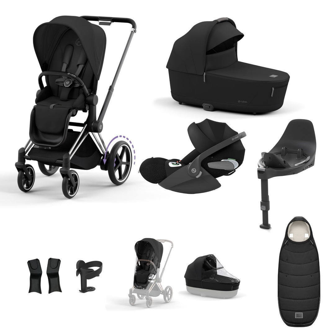 Cybex e-Priam Bundle - Sepia Black