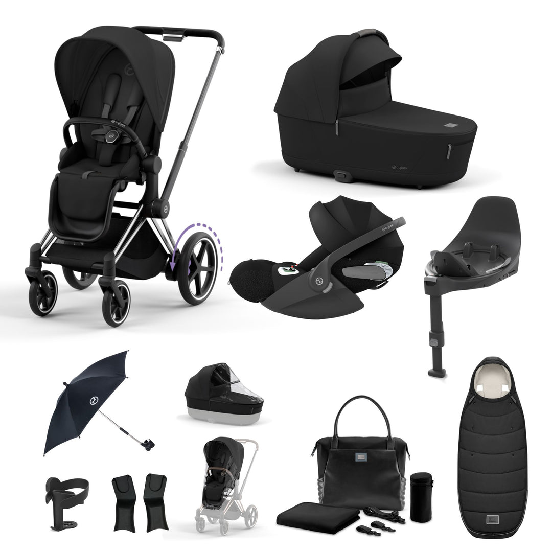 Cybex e-Priam Bundle - Sepia Black