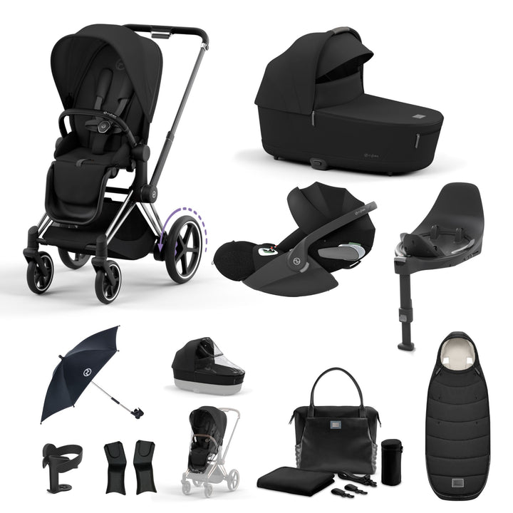 Cybex e-Priam Bundle - Sepia Black