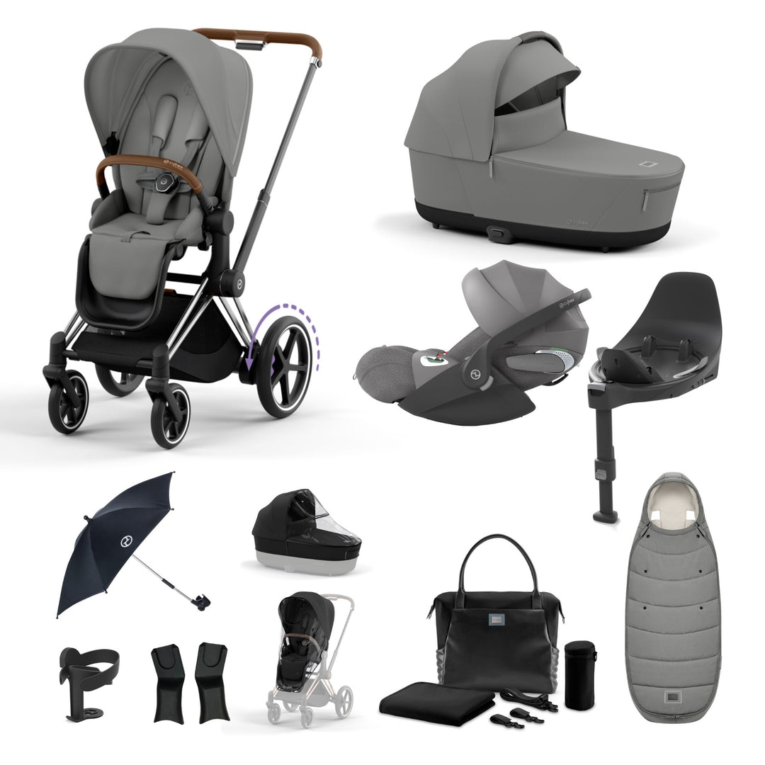 Cybex e-Priam Bundle - Mirage Grey