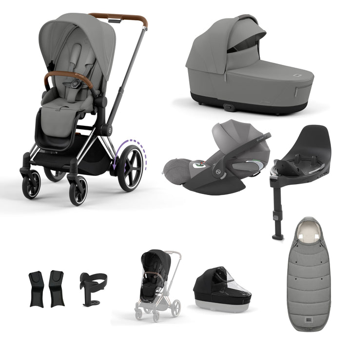 Cybex e-Priam Bundle - Mirage Grey