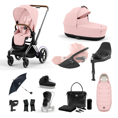 Cybex e-Priam Bundle - Peach Pink