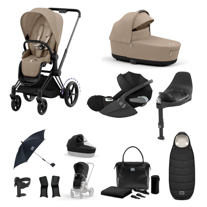 Cybex e-Priam Bundle - Cozy Beige