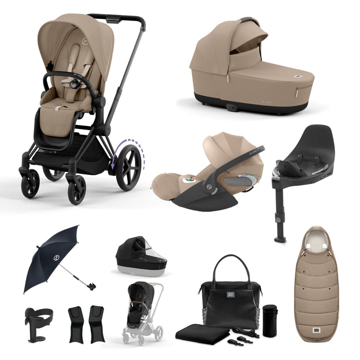 Cybex e-Priam Bundle - Cozy Beige