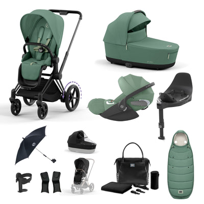 Cybex e-Priam Bundle - Leaf Green