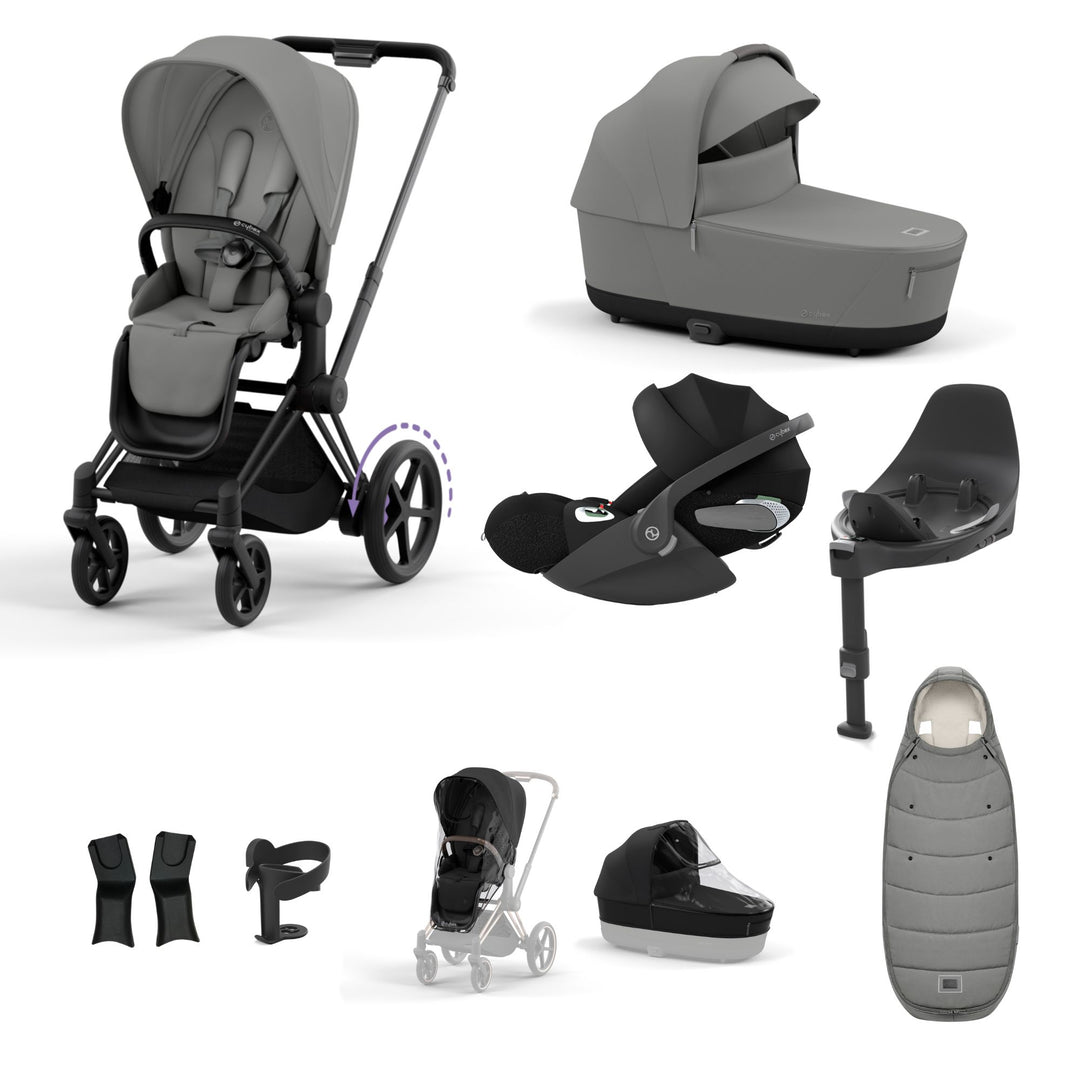 Cybex e-Priam Bundle - Mirage Grey