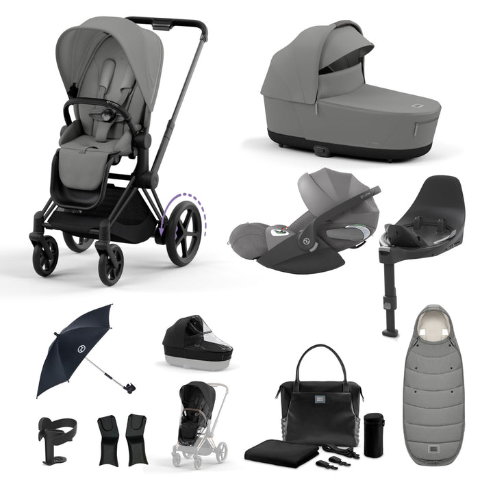 Cybex e-Priam Bundle - Mirage Grey