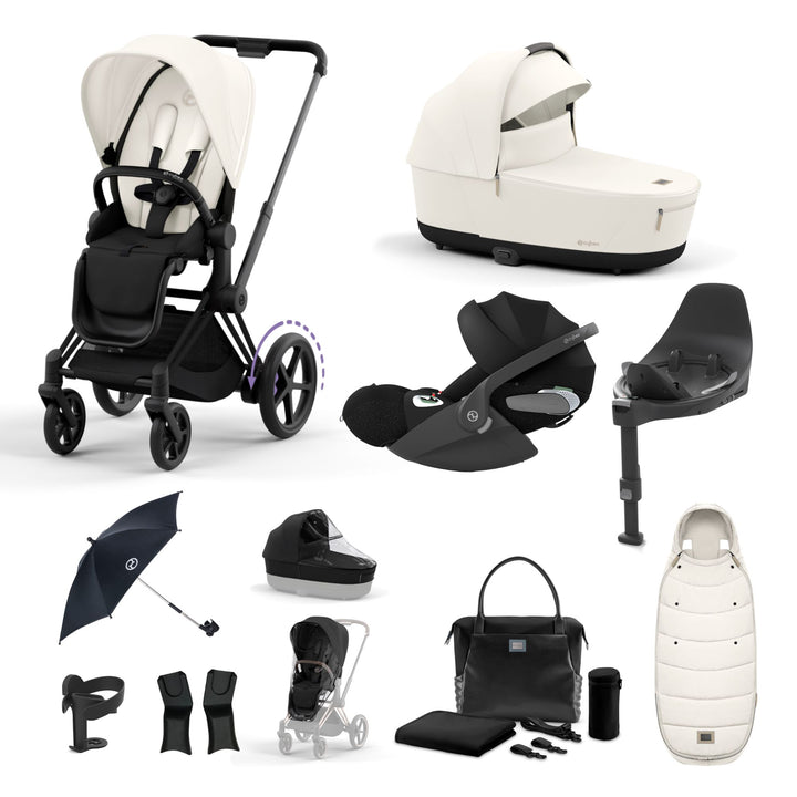 Cybex e-Priam Bundle - Off White