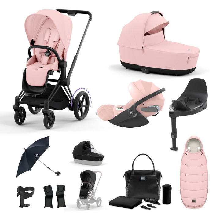 Cybex e-Priam Bundle - Peach Pink